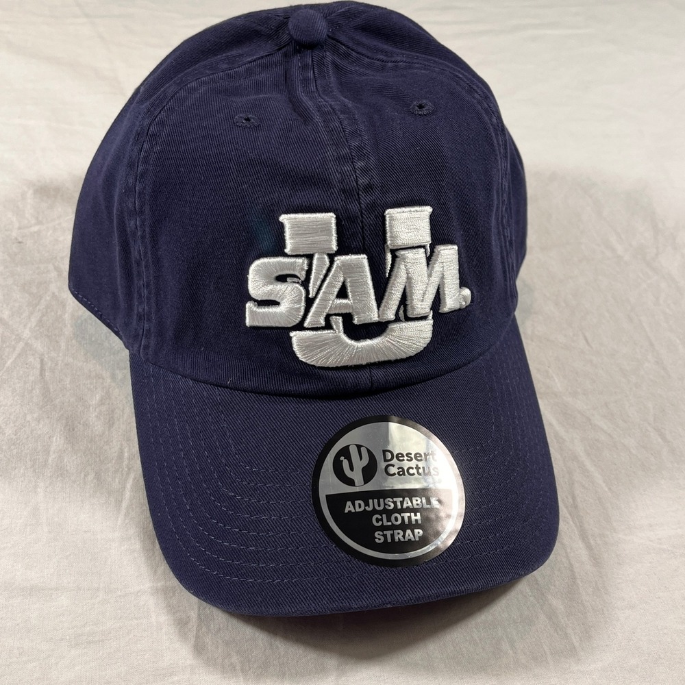 Desert Cactus Samford University Baseball Hat Adult OS Blue NEW Bulldogs